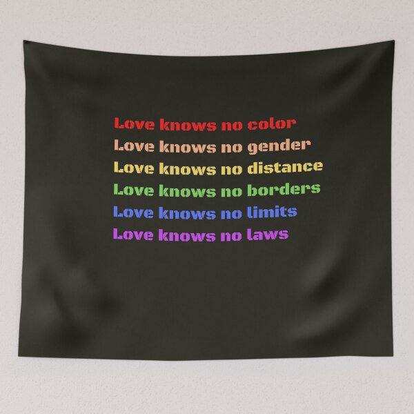Item preview, Love knows no ...   LGBT  Pride gay lesbian bisexual trans queer asexual pansexual designed and sold by Growwithme.
