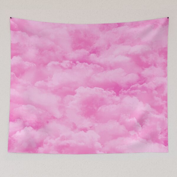 Item preview, Pink sky, dreamy pink fluffy clouds, cloudy sky designed and sold by Glimmersmith.
