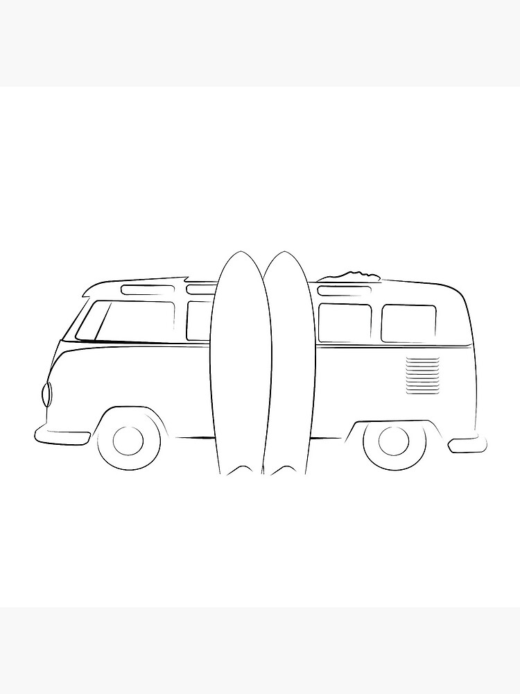 Surfer Vanlife Series by ThinkinClothing