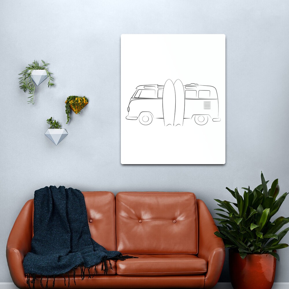 Surfer Vanlife Series Metal Print