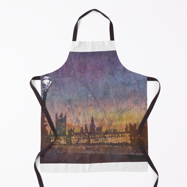 Item preview, Big Ben (clock of Elizabeth Tower) of Houses of Parliament silhouetted on banks of River Thames- London, United Kingdom designed and sold by rfoxphoto.