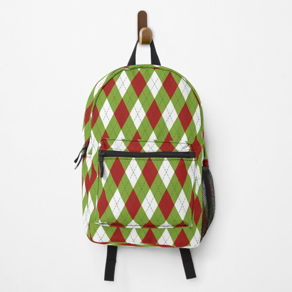 Item preview, Cheerful Christmas Red and Green Argyle Pattern designed and sold by Candice Davis.