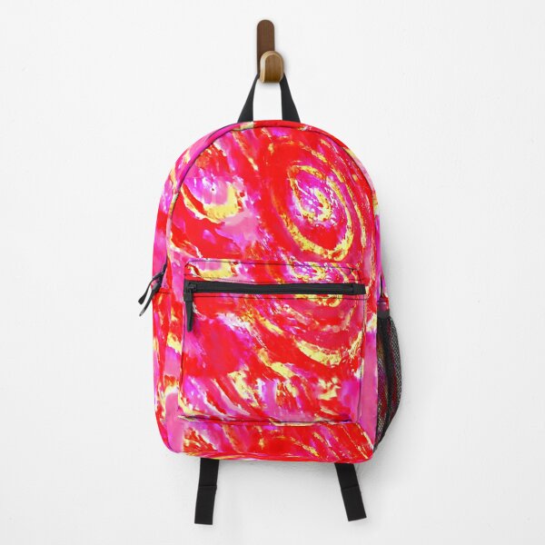 Item preview, spiral raspberry sorbet, yellow, red, spiral-eight, designed and sold by Maria Mihailova.
