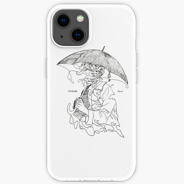 forever rain - mono iPhone Soft Case