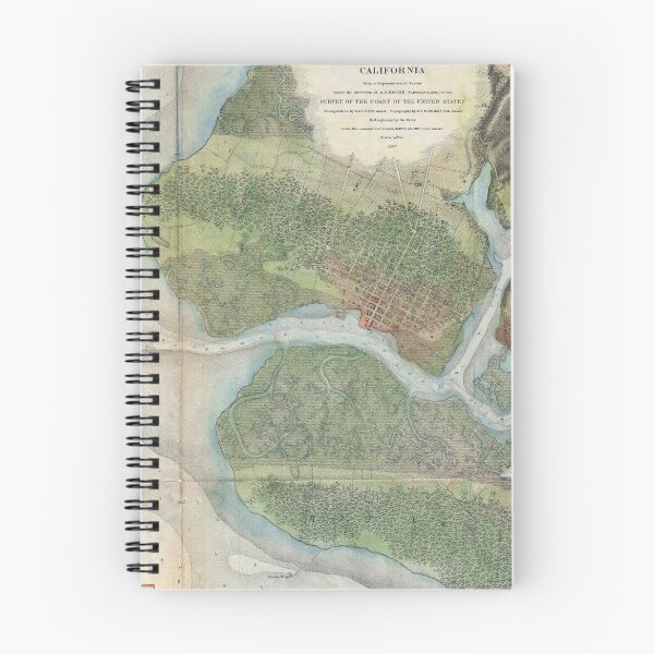 Item preview, Vintage Oakland and San Antonio Creek Map (1857) designed and sold by BravuraMedia.