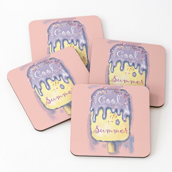 Item preview, Sweet cold colourful  ice cream. Hot summer time. designed and sold by RukkiZukkiArt.
