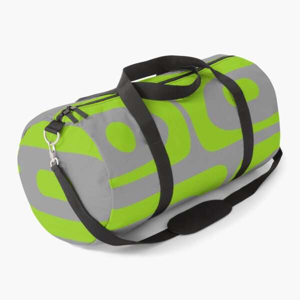 Item preview, Mid Century Modern Piquet Abstract Pattern in Lime Green and Grey designed and sold by kierkegaard.