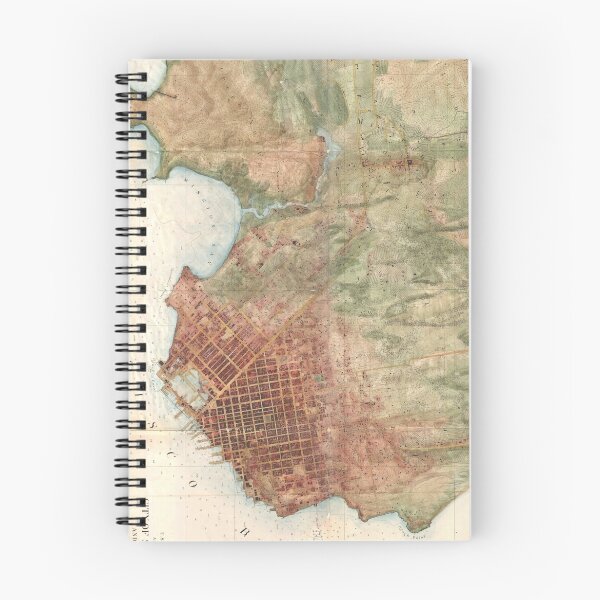 Item preview, Vintage Map of San Francisco California (1858) designed and sold by BravuraMedia.