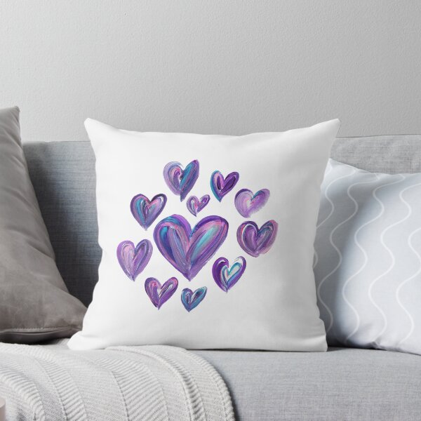Item preview, Painted Purple Hearts designed and sold by Marie Funseth.