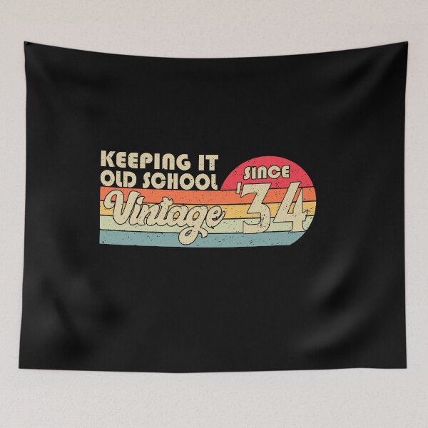 Item preview, Keeping It Old School Retro |34 Years Old Birthday designed and sold by YAHIA-14.