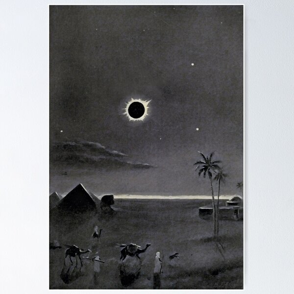 Artikel-Vorschau von Sonnenfinsternis über Ägypten von Bruno Hans Bürgel 1911, designt und verkauft von DotorEaon.