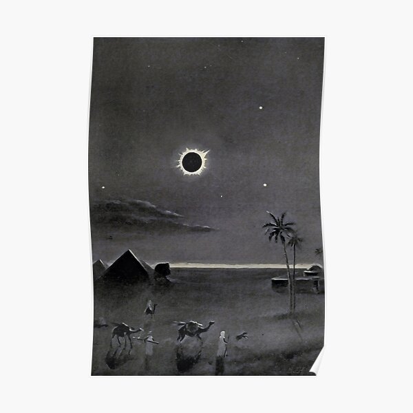 Eclipse over Egypt by Bruno Hans Bürgel 1911 Poster