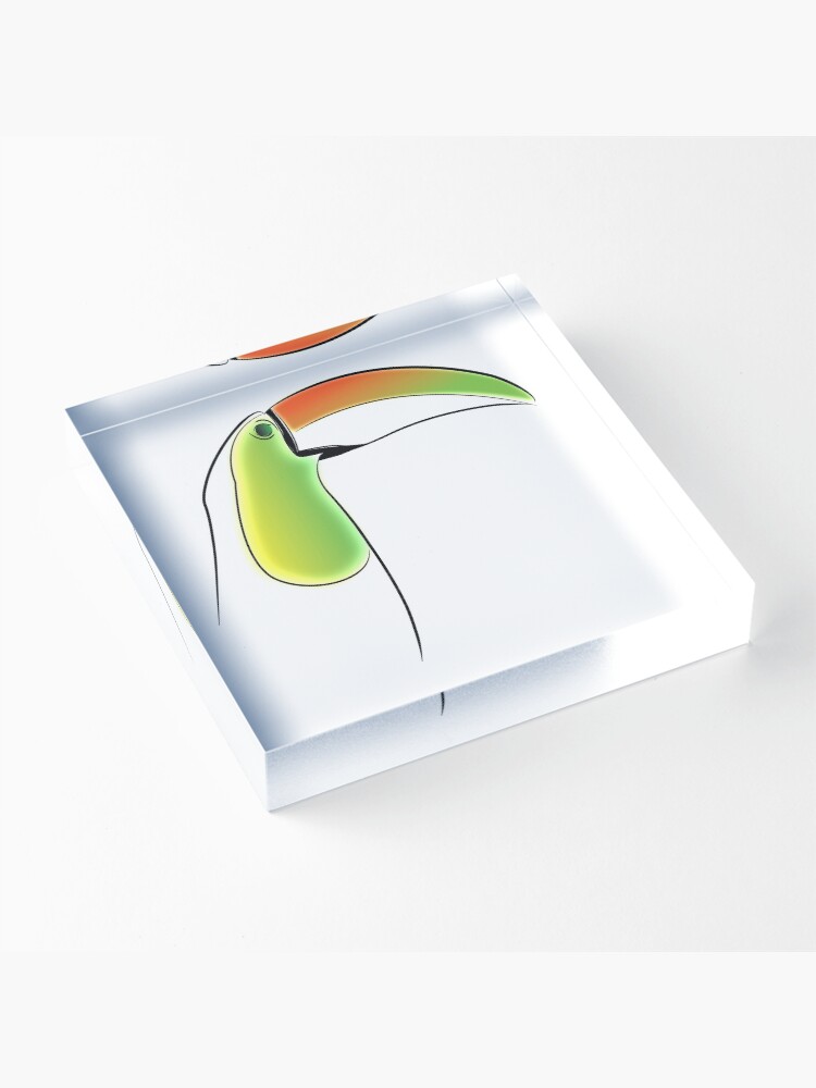 Alternate view of PuraVida Toucan Series Acrylic Block