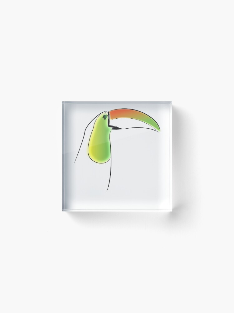 Alternate view of PuraVida Toucan Series Acrylic Block