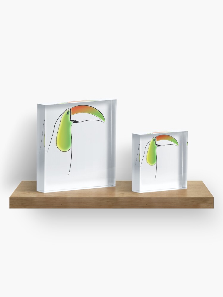 Alternate view of PuraVida Toucan Series Acrylic Block