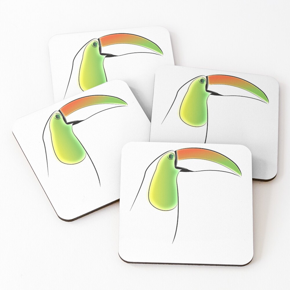 PuraVida Toucan Series Coasters (Set of 4)