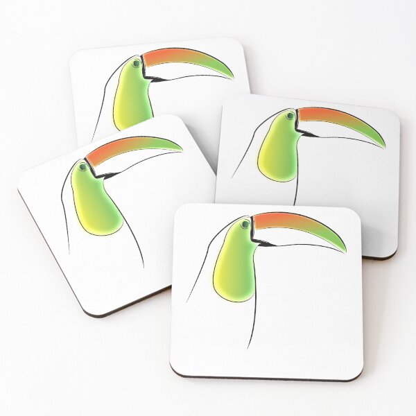 PuraVida Toucan Series Coasters (Set of 4)