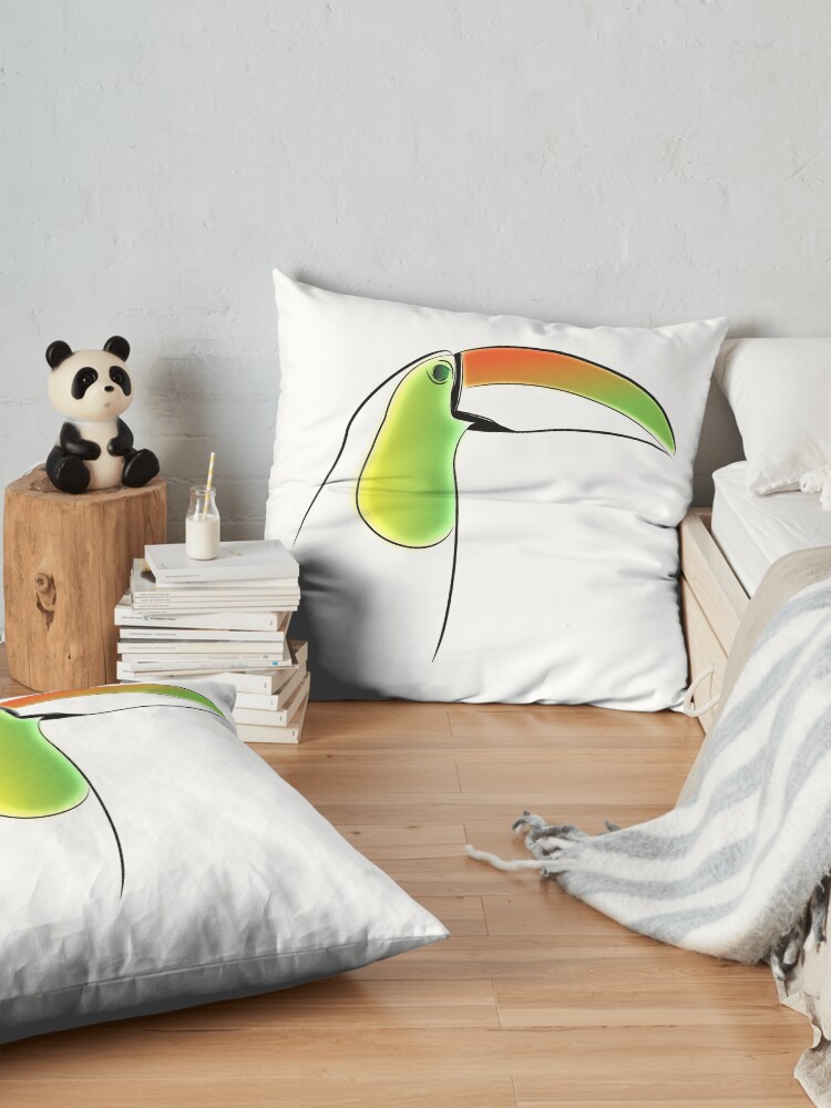 Alternate view of PuraVida Toucan Series Floor Pillow