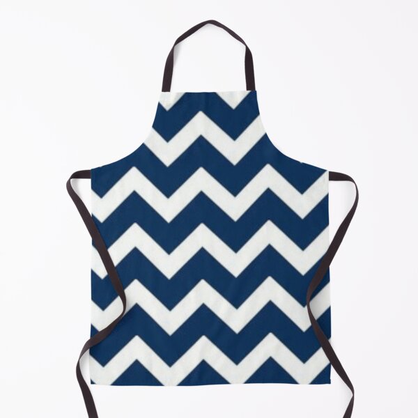 Item preview, Navy Blue and White Chevron zigzag pattern designed and sold by TheCatmeow2000.