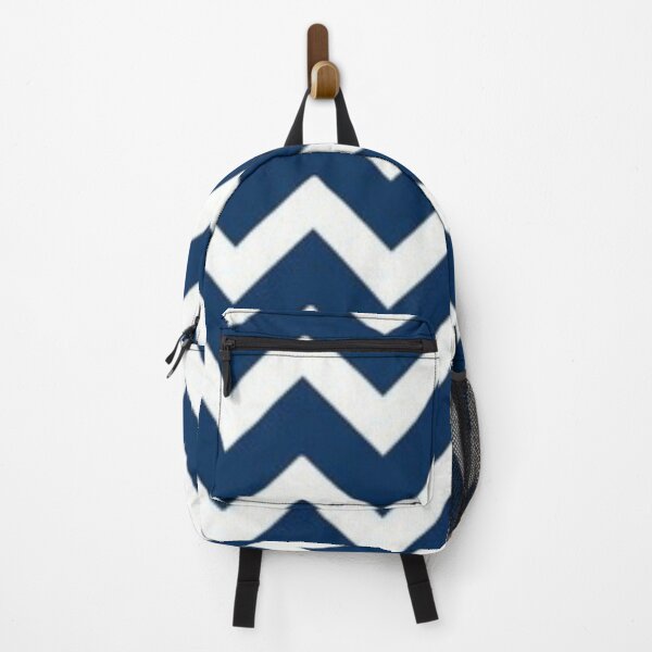 Item preview, Navy Blue and White Chevron zigzag pattern designed and sold by TheCatmeow2000.
