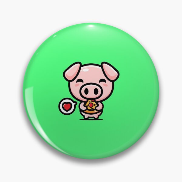 Item preview, DengoBear - DengoPig loves pizza designed and sold by dengobear.
