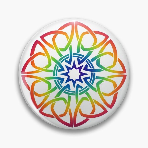 Item preview, Rainbow Celtic Knot designed and sold by girlybunches.