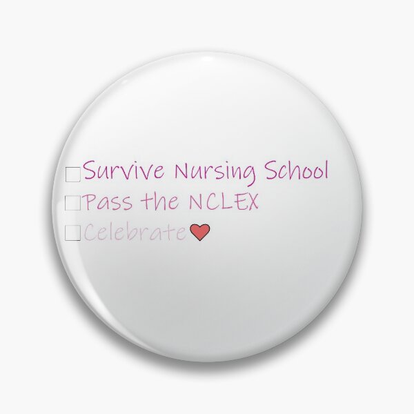 Item preview, Survive Nursing School Check List in Pink designed and sold by ArtsyRabbit.