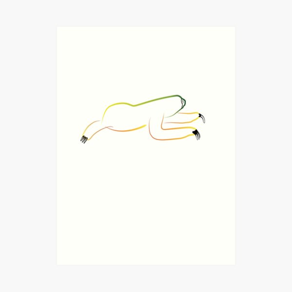 PuraVida Sloth Series Art Print