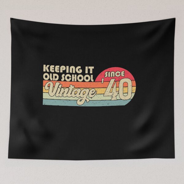 Item preview, Keeping It Old School Retro |40 Years Old Birthday designed and sold by YAHIA-14.