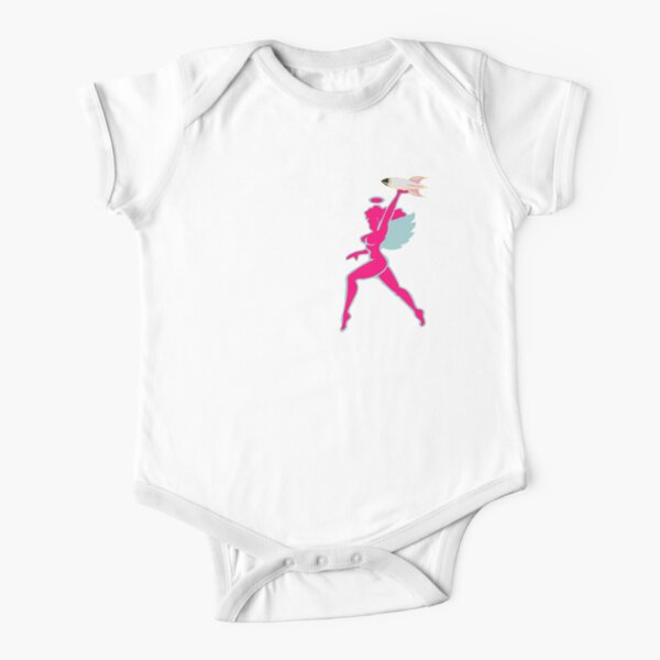 HELLS ANGELS WITH BOMB Short Sleeve Baby One-Piece