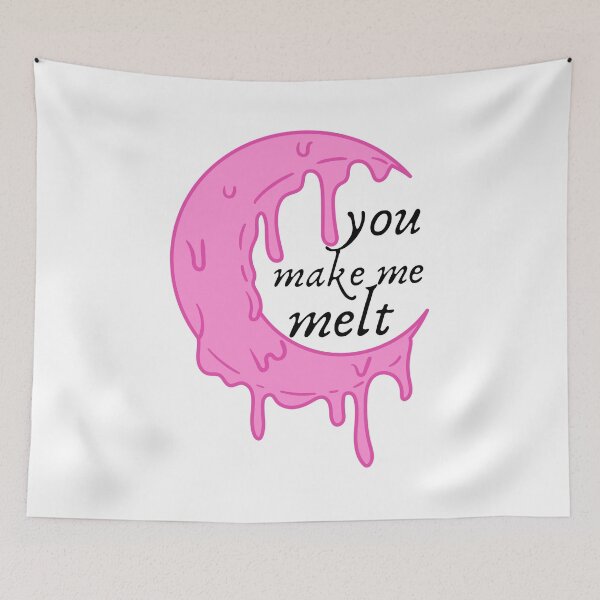 Item preview, You make me melt (pink moon) designed and sold by Bonicrazypeople.