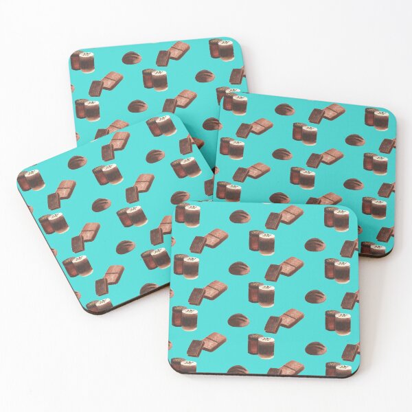 Item preview,  watercolor chocolates with green background designed and sold by raghda-s-m.