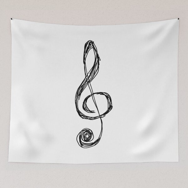 Item preview, Distressed Treble Clef Symbol (for light apparel) designed and sold by Michael Pilinski.
