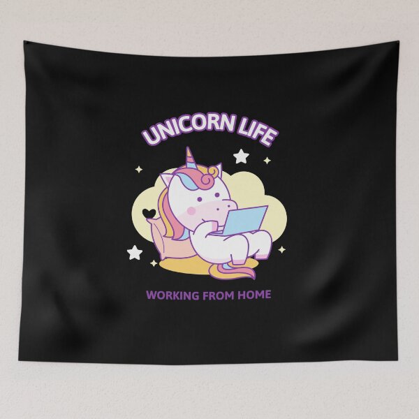 Item preview, Unicorn Life Working From Home designed and sold by Crafty-Mornings.