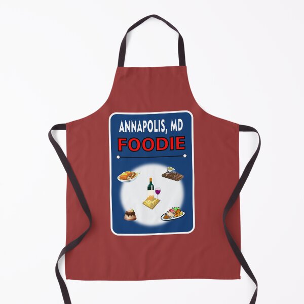 Item preview, Annapolis, Maryland - Foodie - Blue Background designed and sold by ThisNThatImages.