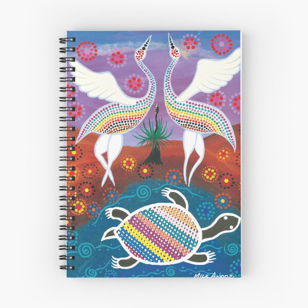 Item preview, Dancing Brolgas at the Waterhole designed and sold by MickAndoDesigns.