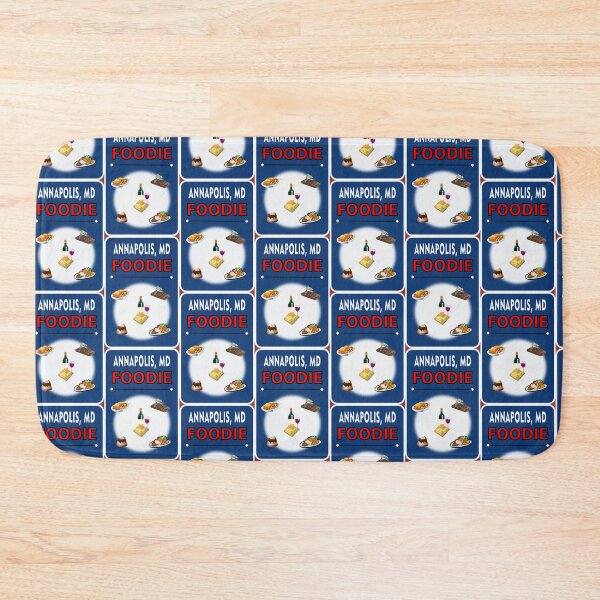 Item preview, Annapolis, Maryland  - Foodie - Blue Background designed and sold by ThisNThatImages.