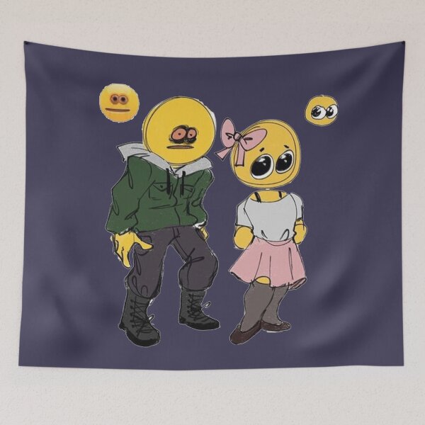 Item preview, Cursed Emoji Dating Couple designed and sold by RarePNGs.