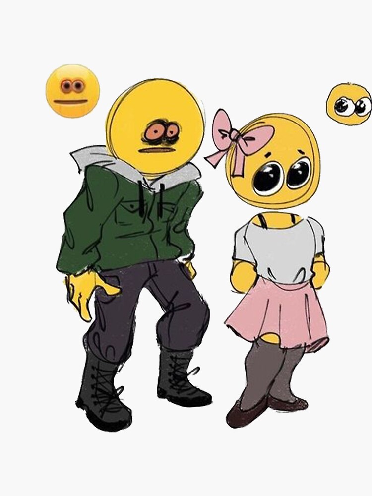 Cursed Emoji Couple - Cursed Emoji - Sticker
