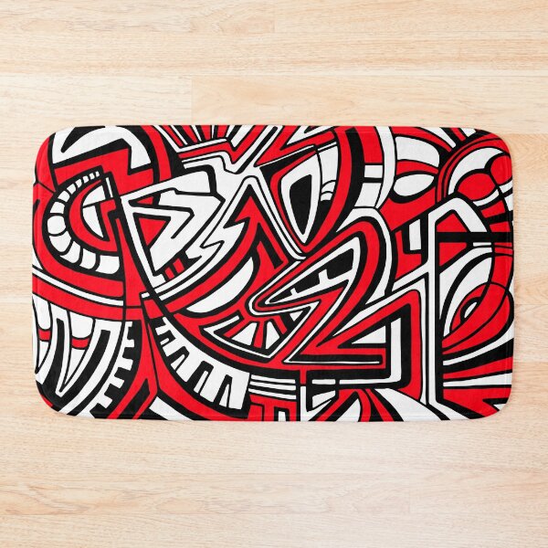 Item preview, BRUTAL. ABSTRACT GRAFFITI. RED,BLACK AND WHITE designed and sold by 5hertz.