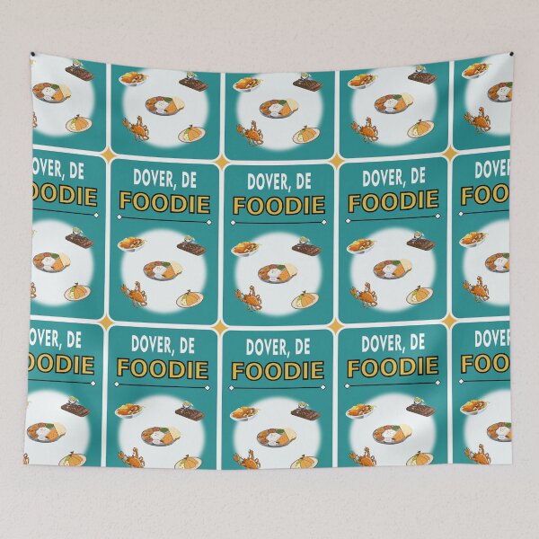 Item preview, Dover, Delaware  - Foodie - Agua Green Background designed and sold by ThisNThatImages.
