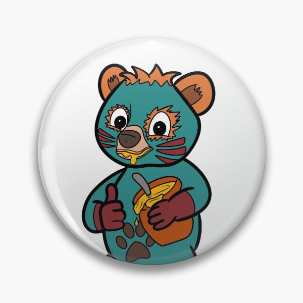 Artikelvorschau, Super Hero Bär, der Honig isst entworfen und verkauft von BekArtStore.