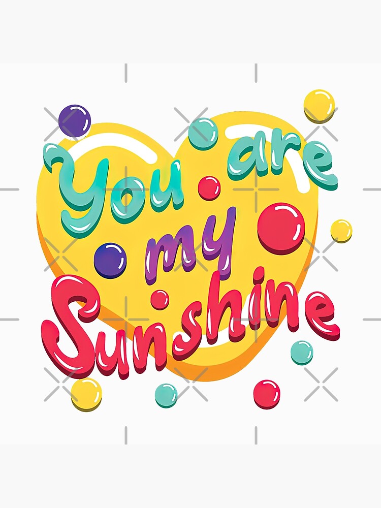 You Are My Sunshine Lyrics - Printable Nursery Watercolor Wall