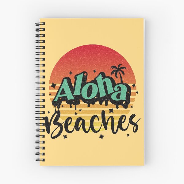 Item preview, Aloha Beaches, retro sunset distressed texture, take me to the beach, summer vibes. designed and sold by Orianah.