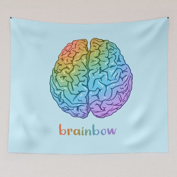 Item preview, Brainbow (Rainbow Brain!) designed and sold by KelseyLovelle.