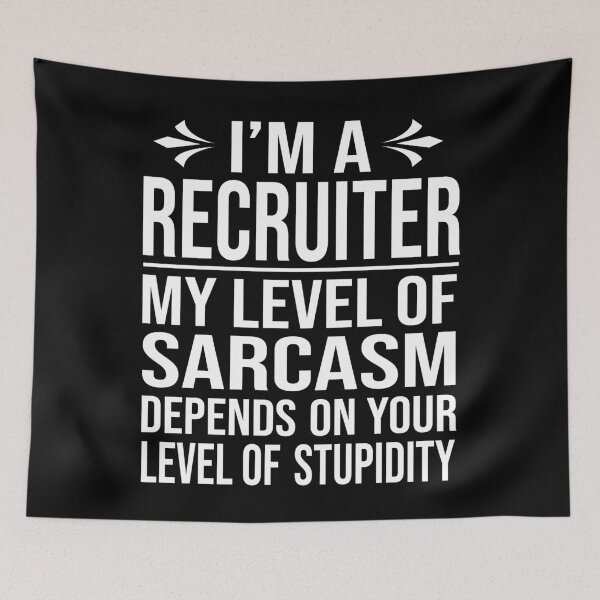 Item preview, recruiter saying funny recruiter gift designed and sold by alaechamlal.