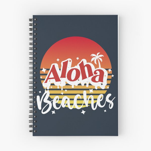 Item preview, Aloha Beaches, retro sunset distressed texture, take me to the beach, summer vibes. designed and sold by Orianah.