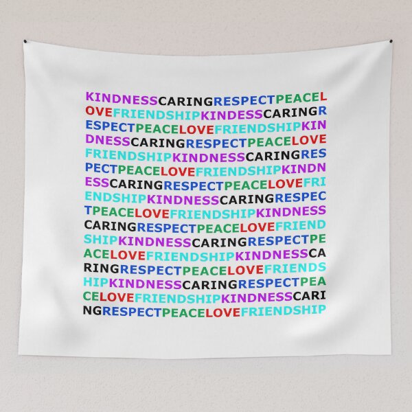 Item preview, Kindness, Caring, Respect, Peace, Love, Friendship designed and sold by FreeWillDesign.