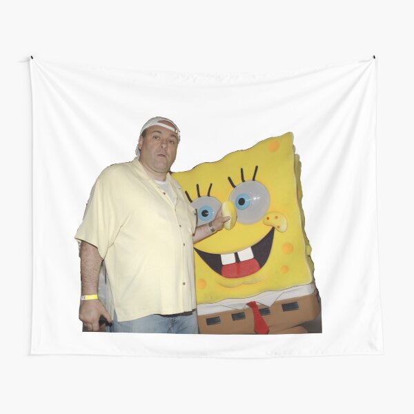 Updated James Gandolfini with Spongebob Tapestry