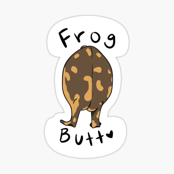 Frog Butt Sticker